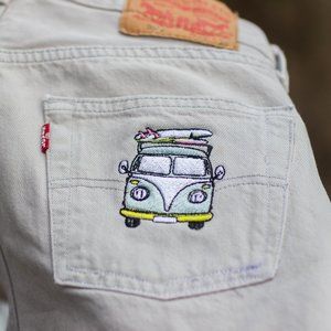 Embroidered VINTAGE Levis - Modern Size 0/2